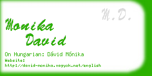 monika david business card